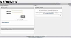 Desktop Screenshot of my.symbiote.com